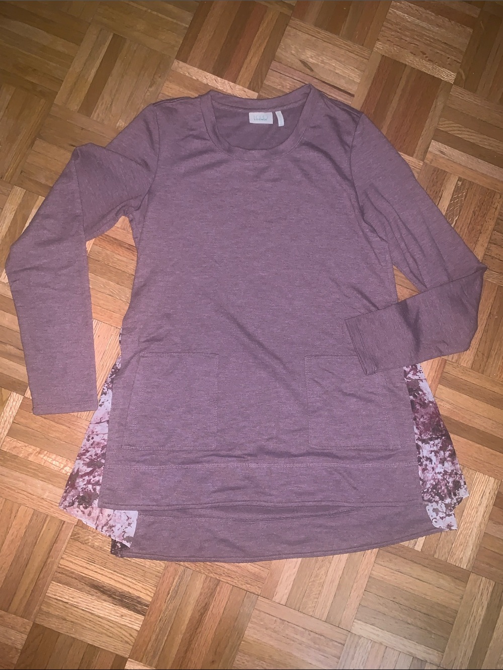 Mauve Tunic Sweater w/ Pockets - Women’s Size XS - LOGO Lounge